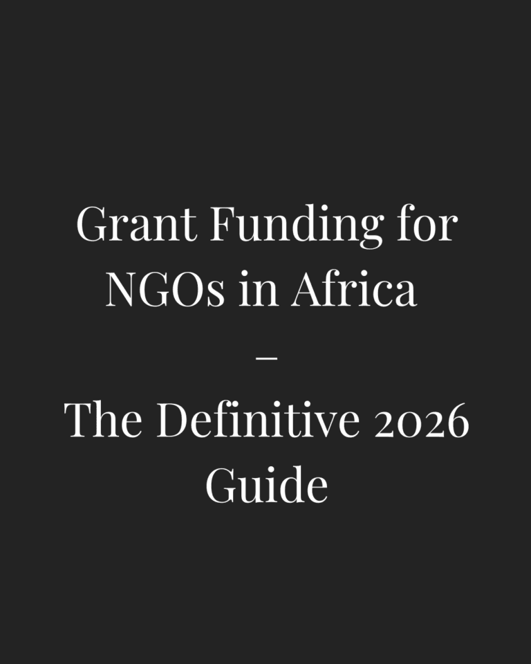 Grant Funding for NGOs in Africa – The Definitive 2026 Guide