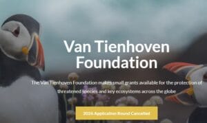  Van Tienhoven Biodiversity Grants 2026