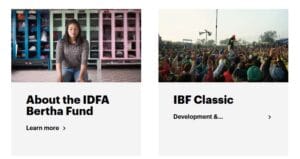 IDFA Bertha Fund (IBF) Classic funding opportunity